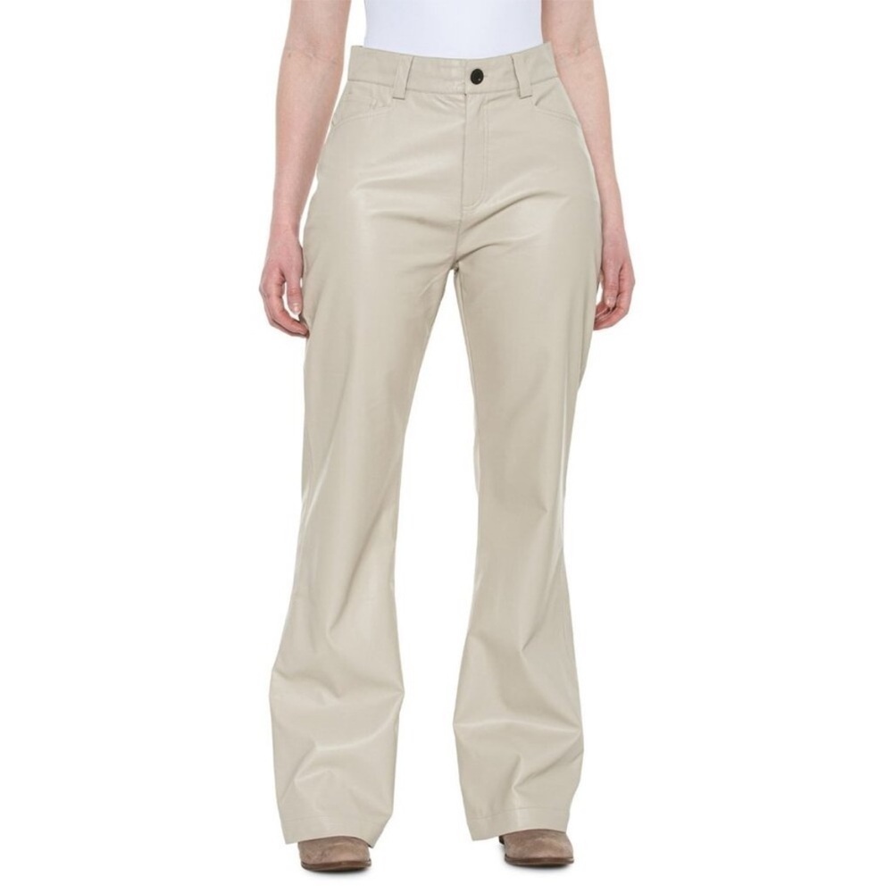 Alp N Rock Clare Silvergrey Faux Leather Pants Sz S NWT
